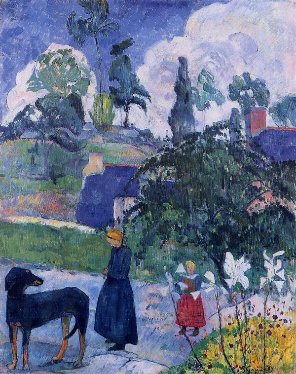 Among the Lillies - Paul Gauguin Painting